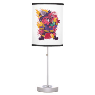 Halloween Happy Halloween Firefighter Costume Table Lamp