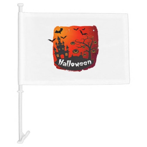 Halloweenhappy Halloween  Halloween party Car Flag