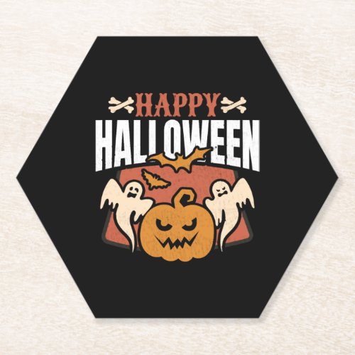 Halloween Happy Halloween   Paper Coaster