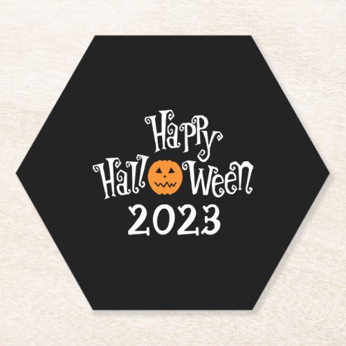 Halloween Happy Halloween Paper Coaster