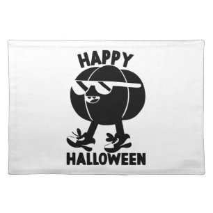 Halloween Happy Halloween Pumpkin Cloth Placemat