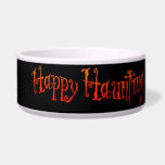 Halloween Happy Haunting<br><div class="desc">"Happy Haunting" text in spectral orange letters,  with a few ghostly eyes,  a humorous design for a haunting Halloween. Decorating for Halloween with your pet.</div>