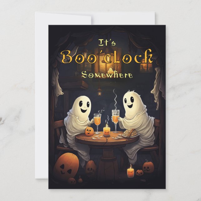Halloween Happy Hour Invitation (Front)