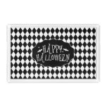 Halloween Harlequin Print Acrylic Tray