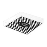 Halloween Harlequin Print Acrylic Tray