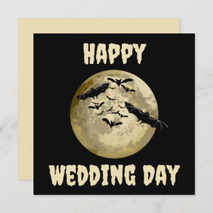 Halloween Harvest Full Moon And Night Flight Bats Card