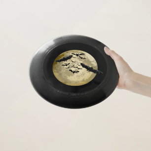 Halloween Harvest Full Moon And Night Flight Bats Wham-O Frisbee