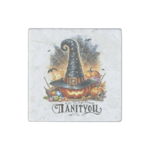 Halloween Hat Stone Magnet