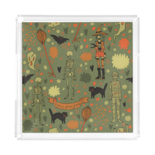 Halloween Haunt: Spooky Vintage Mix Acrylic Tray