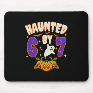 Halloween Haunted 67 Number 67 Six Seven Meme Funn Mouse Pad