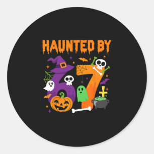 Halloween Haunted 67 Six Seven Meme 1 (17) Classic Round Sticker