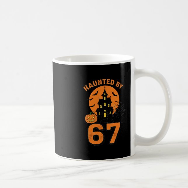 Halloween Haunted 67 Six Seven Meme 1 (1)  Coffee Mug (Right)