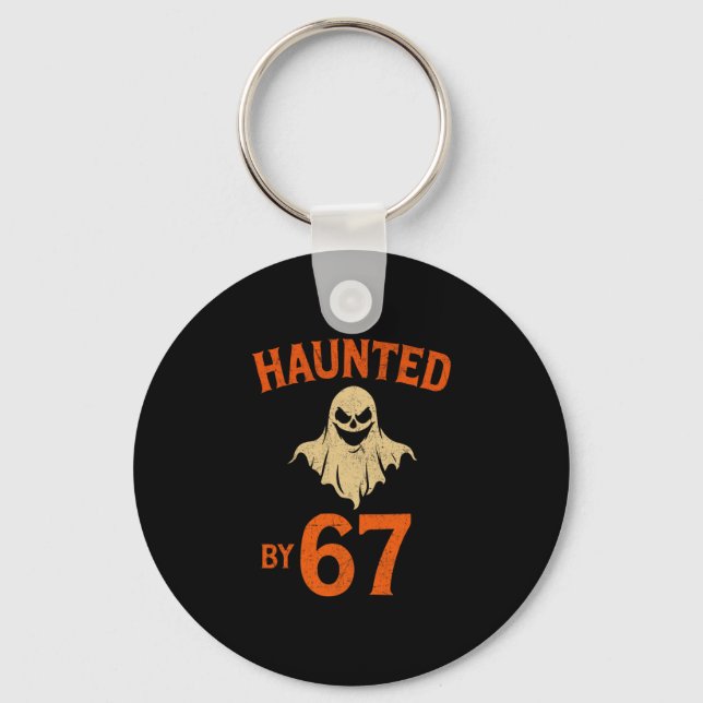 Halloween Haunted 67 Six Seven Meme 1 (23)  Keychain (Front)