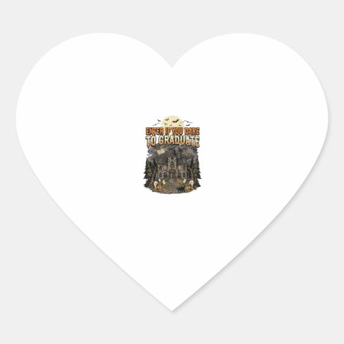 Halloween Haunted Academy Night Heart Sticker