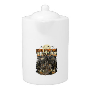 Halloween Haunted Academy Night Teapot