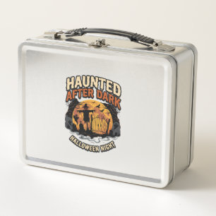 Halloween Haunted After Dark Metal Lunch Box