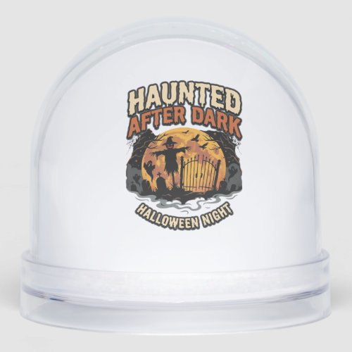 Halloween Haunted After Dark Snow Globe