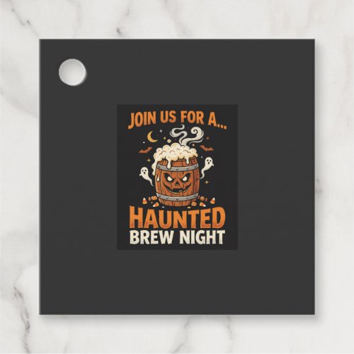 Halloween Haunted Brew Night (2) Favor Tags