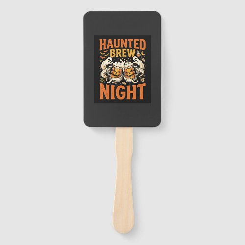 Halloween Haunted Brew Night Hand Fan