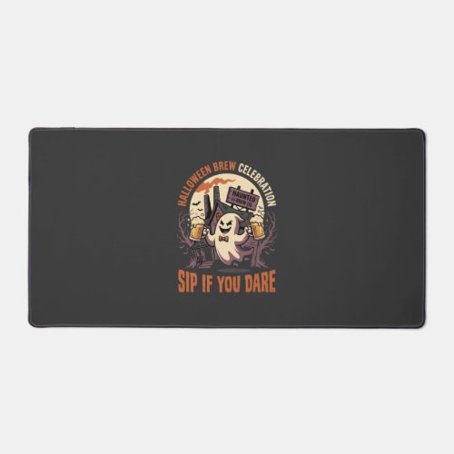 Halloween Haunted Brewery Gathering Desk Mat