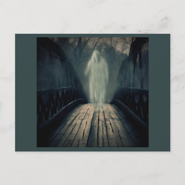 Halloween - Haunted Bridge 2 Postcard (Front)