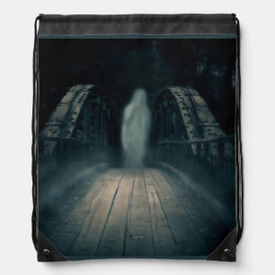Halloween - Haunted Bridge 4 Drawstring Bag