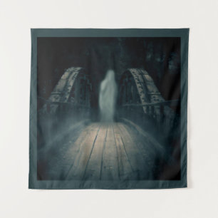 Halloween - Haunted Bridge 4 Tapestry