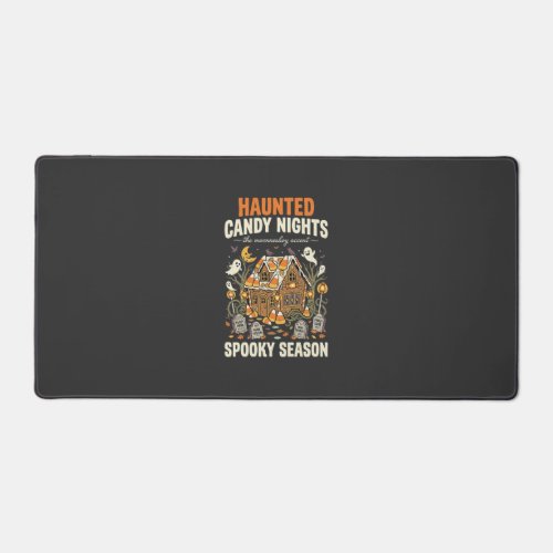Halloween Haunted Candy Night (2) Desk Mat