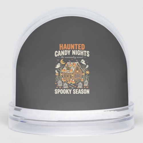 Halloween Haunted Candy Night (2) Snow Globe