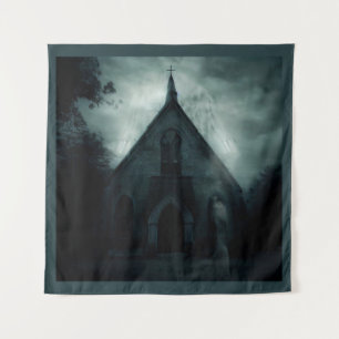 Halloween - Haunted Church 1 Tapestry
