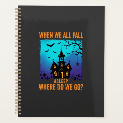 Halloween Haunted Church Where Do We Go Planner