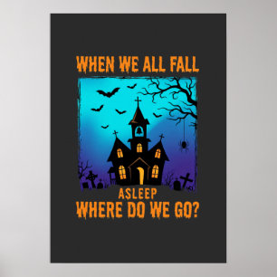 Halloween Haunted Church Where Do We Go Poster