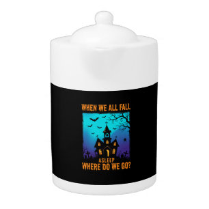 Halloween Haunted Church Where Do We Go Teapot