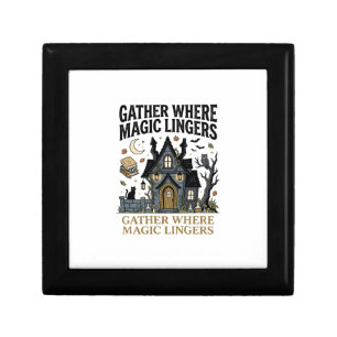 Halloween Haunted Cottage Gathering Gift Box