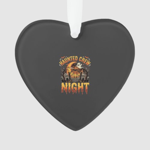 Halloween Haunted Crew Night Ornament