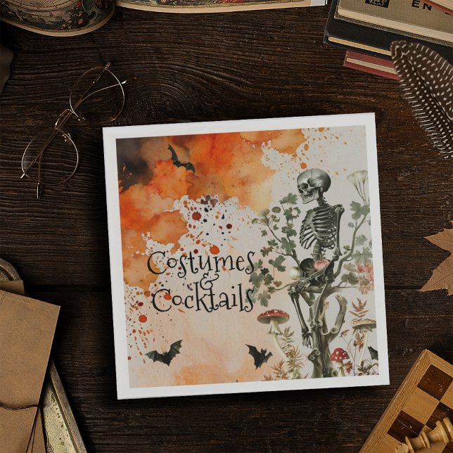 Halloween Haunted Forest Costume and Cocktail  Napkins (Creator Uploaded)