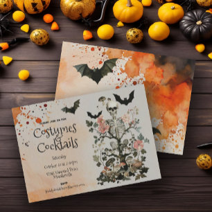 Halloween Haunted Forest Costume Party Invitation