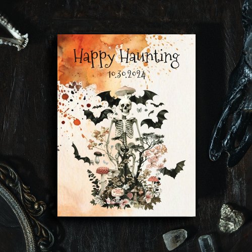 Halloween Haunted Forest Party Save The Date Postcard