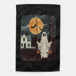 Halloween Haunted Ghost Swing Garden Flag