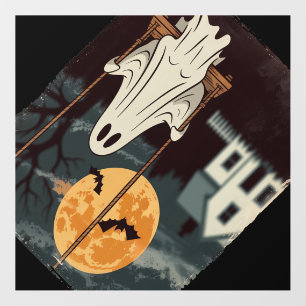 Halloween Haunted Ghost Swing Wall Decal