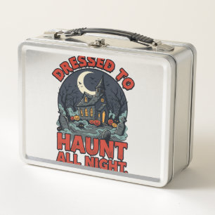 Halloween Haunted Graveyard Costume Night Metal Lunch Box