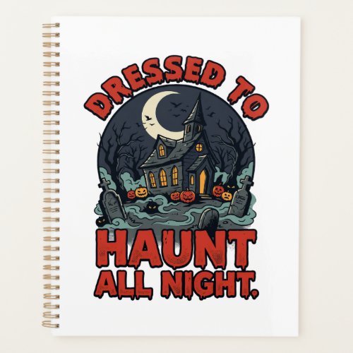 Halloween Haunted Graveyard Costume Night Planner