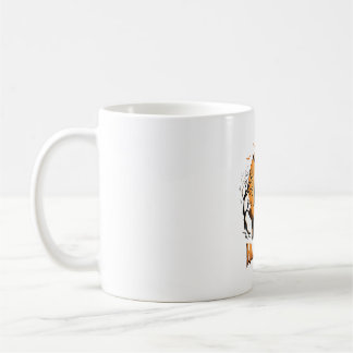 Halloween Haunted House Bat Moon Graphic Design Coffee Mug