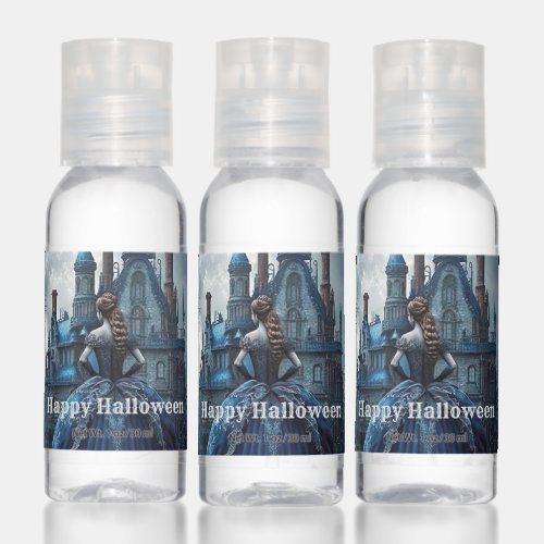 Halloween Haunted House Blue Night Scary Hand Sanitizer