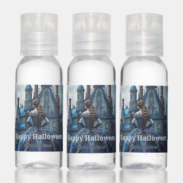 Halloween Haunted House Blue Night Scary Hand Sanitizer (Set)