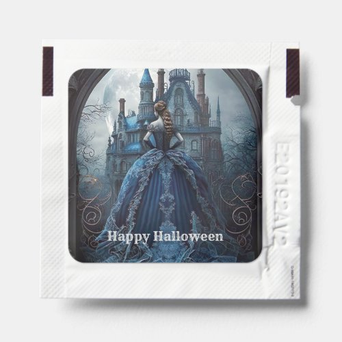 Halloween Haunted House Blue Night Scary Hand Sanitizer Packet