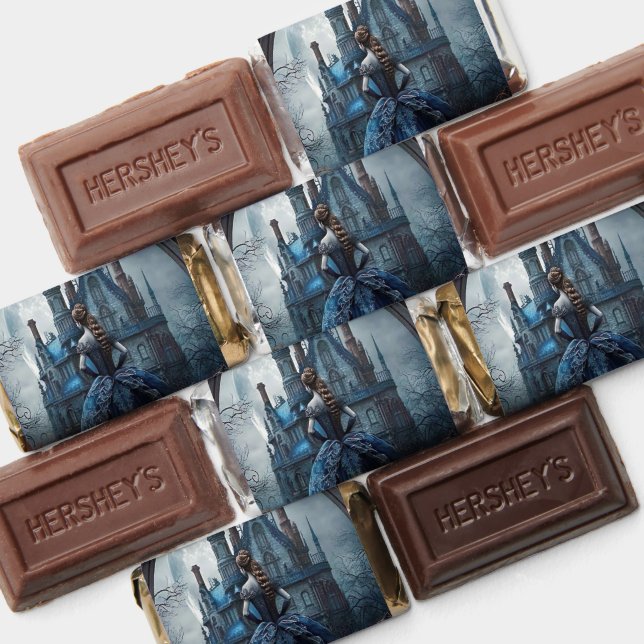 Halloween Haunted House Blue Night Scary Hershey's Miniatures (Assorted)