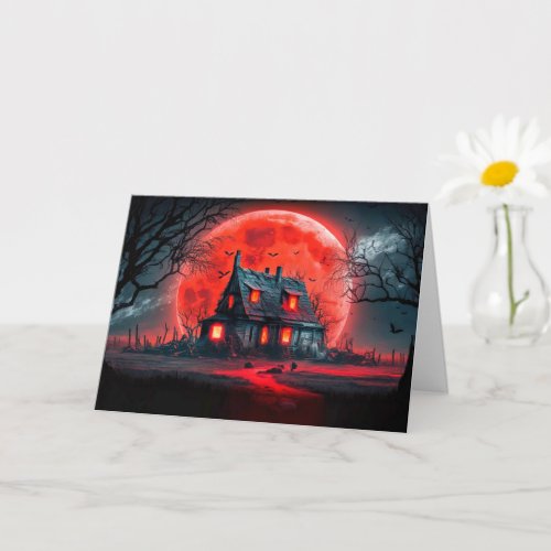 Halloween Haunted House Card