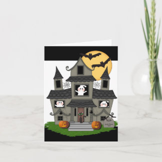 Halloween Haunted House Card