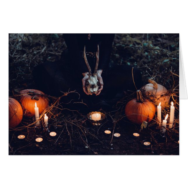 Halloween Haunted House Cards (Front Horizontal)
